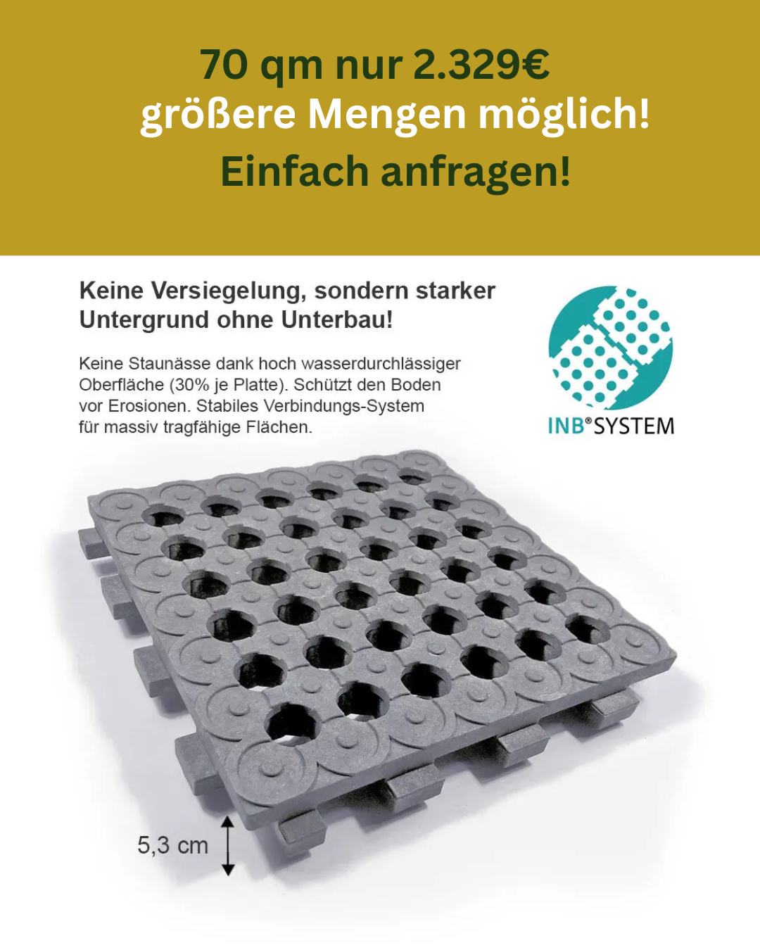 🐴💥 70 m² INB-Paddockplatten-Sparpaket für 1.990 € – Abholung gratis & Versand