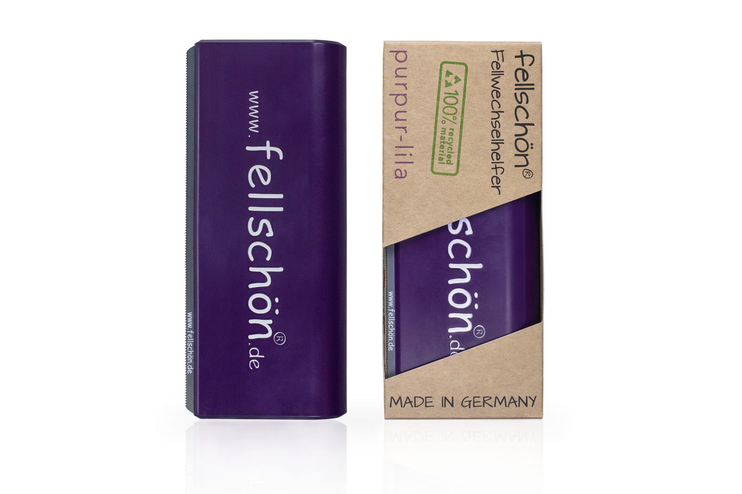 fellschön® purpur-lila 100% Recyclingmaterial