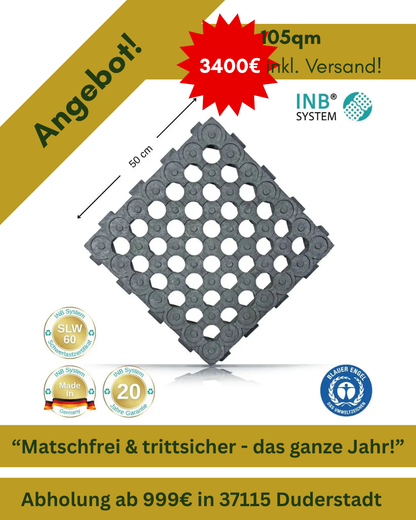 🐴💥 105 m² INB-Paddockplatten-Sparpaket für 2900 € – Abholung gratis & Versand möglich