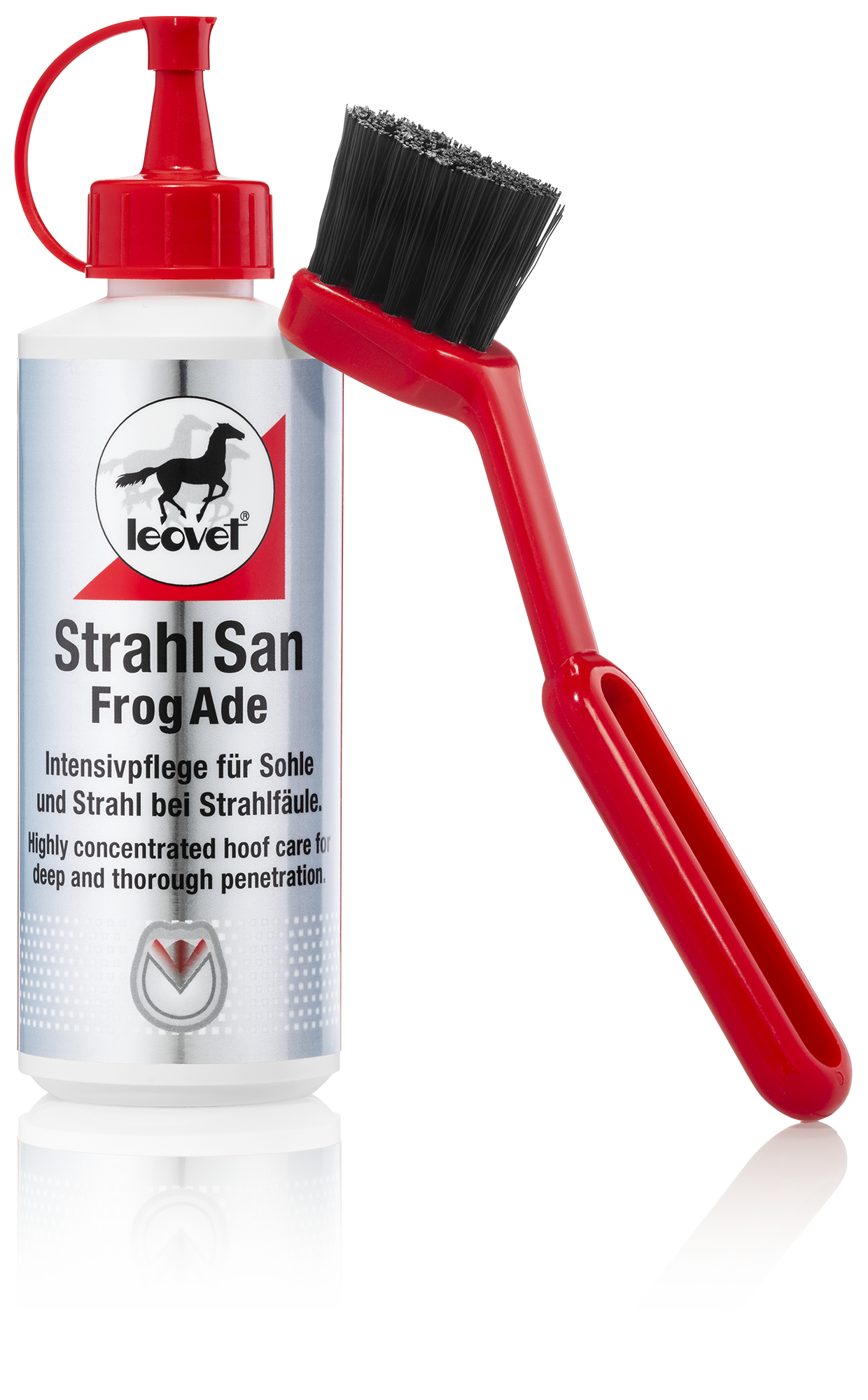 🐴✨ Leovet Strahlsahn mit Pinsel – Pflege & Schutz für gesunde Hufe